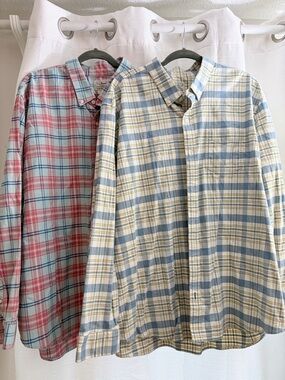 Bundle L.L. Bean Men’s Plaid Button-Down Shirts